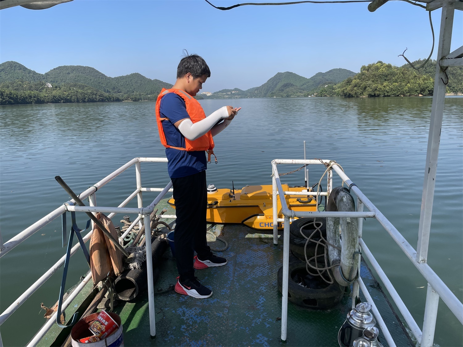 長(cháng)陽縣清江抽水(shuǐ)蓄能(néng)電(diàn)站(zhàn)下(xià)水(shuǐ)庫河(hé)道(dào)衆橫斷面測量